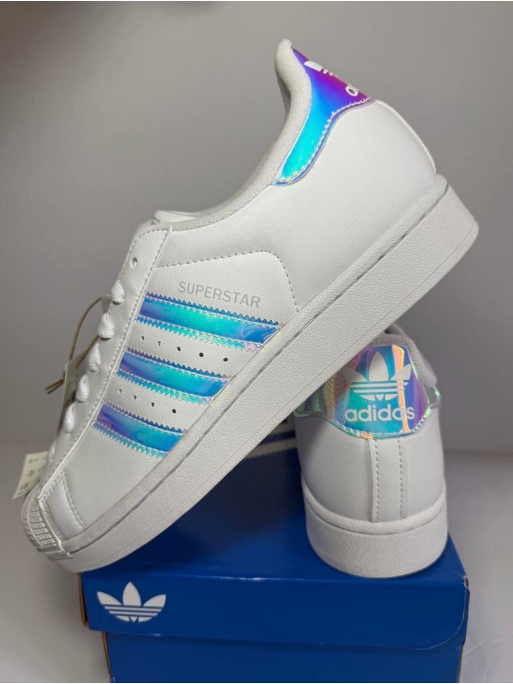 Adidas Superstar II - Size 6 Y (women’s 7 / mens 6 ) - Holographic JQ2803 - NWT